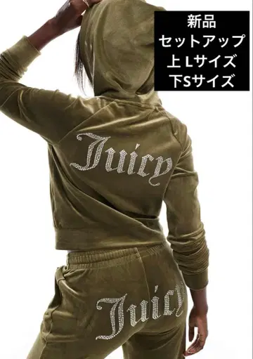 Juicy Couture 상하의 셋업 스톤 카키 올리브 그린