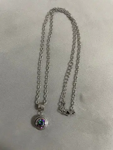 SCOMMAG 큐빅 지르코니아 실버 목걸이