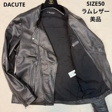 새상품급 XL 사이즈 DACUTE 라이더 자켓 이탈리아제 양가죽 w 지퍼