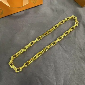 [상자 포함 컨디션 최상] 코리에 체인 모노그램 골드 목걸이