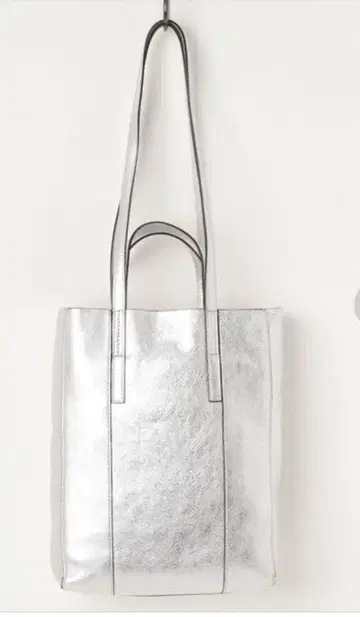 GIANNI CHIARINI 슈퍼 라이트 2WAY 실버 백 새상품급