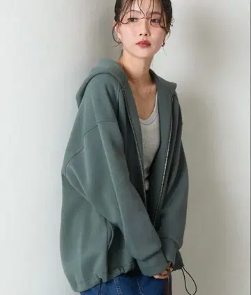 종이상자 맨투맨 풀 집업 후드티