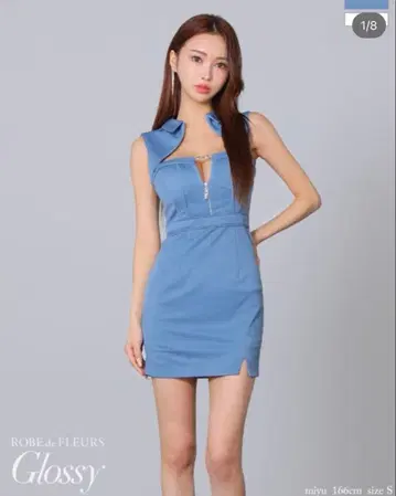 ROBE de FLEURS 라이트 블루 S