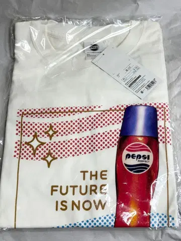 펩시 퍼펙트 T셔츠 베이지 L사이즈 백투더퓨처