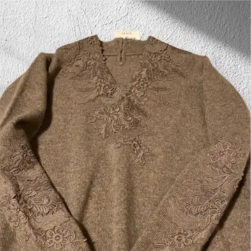 네이처스 니트 원피스 브라운 야크 L