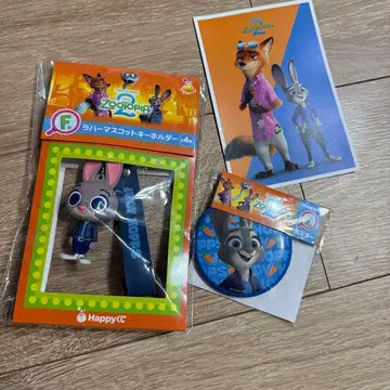 주토피아 주디 러버 마스코트 캔 거울 F I 엽서