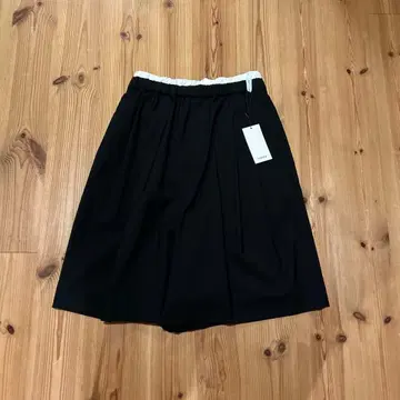 LOHEN 로헨 블랙 더블 허리 하프 팬츠 36