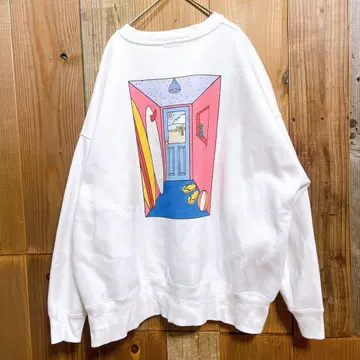 TES 엔드리스 써머 그래픽 맨투맨 화이트