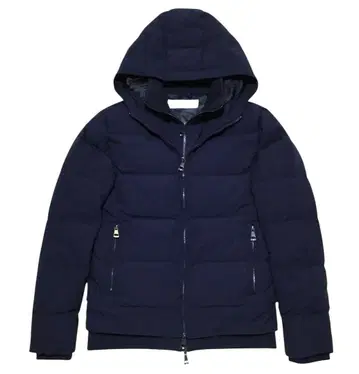 AKM 에이케이엠 프론트 이중 구조 후드티 다운 자켓 네이비