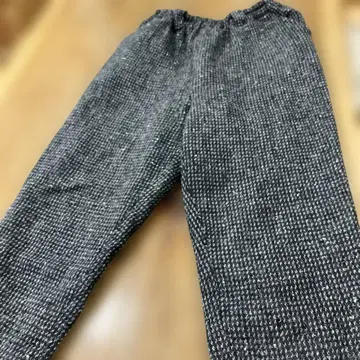 그레이 계열 스트레이트 팬츠 허리밴딩 코튼하우스 Aya Free size