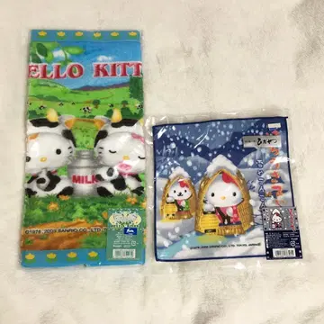 지역 한정 헬로키티 타월 세트 헤이세이 일본제