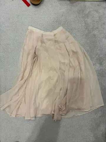 플레어 스커트 베이지 사이즈 F