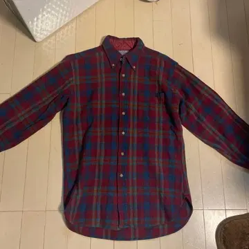 Pendleton 체크 무늬 플란넬 셔츠 70s