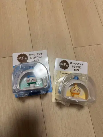 오너먼트 하치와레 토끼 2개 세트