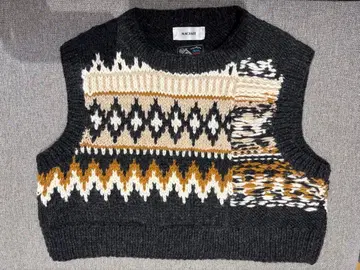 MACHATT 마차트 노르딕 무늬 니트 베스트