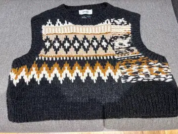 MACHATT 마차트 노르딕 무늬 니트 베스트