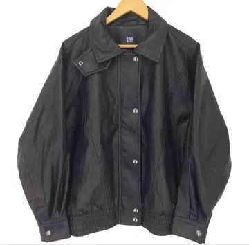 [ 완판템 ] 초레어사이즈 GAP 가죽 자켓 짧은 기장 남성/여성 블랙