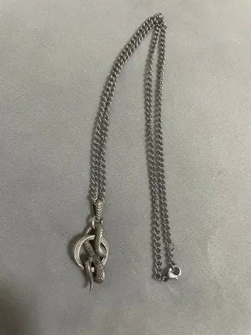 BLESS 실버 목걸이 뱀