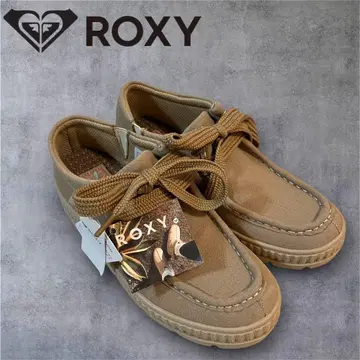 ROXY 23cm 모카신 발수 방수 숏 기장 여성용 베이지