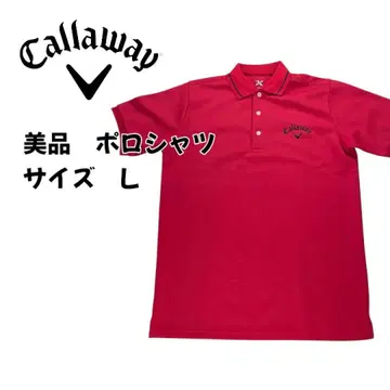 [새상품급] Callaway 캘러웨이 피케 셔츠 레드 L사이즈