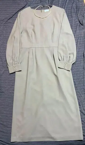 에메 AIMER 원피스 드레스 L 긴팔 롱 기장 포멀 결혼식 동창회