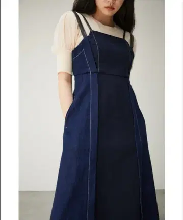 아줄/데님 원피스