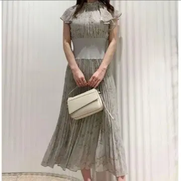 snidel 웨이스트 플리츠 원피스 MNT 1 M 정품