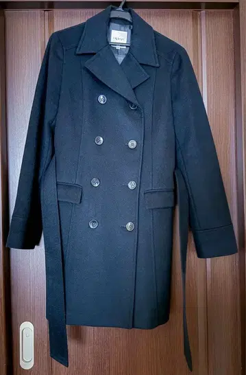 INDIVI 인디비 울 P 코트 블랙 포멀에도