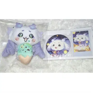 룬룬 생일 금박 캔뱃지 폴라로이드풍 카드 봉제 인형 마스코트