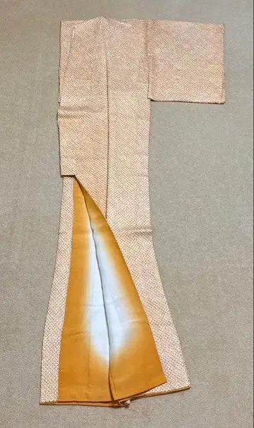 새상품 총 시보리 히키타 시카코 코몬 무지 순수 실크 이로무지