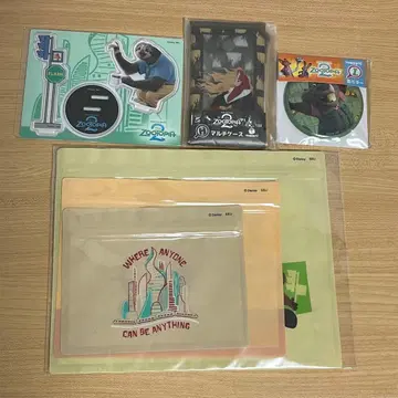 주토피아2 해피 복권 캔 거울 멀티 케이스 아크릴 스탠드 지퍼 백