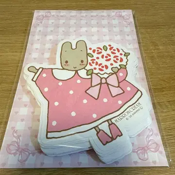 산리오 ARomantic 다이컷 메모 마론 크림