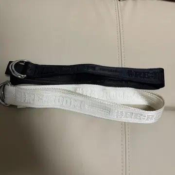 Reroom 링 벨트 블랙 화이트