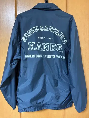 Hanes 네이비 나일론 자켓 M