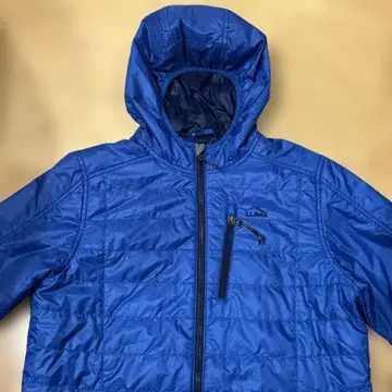 L.L.Bean 후드 부착 다운 자켓 파랑