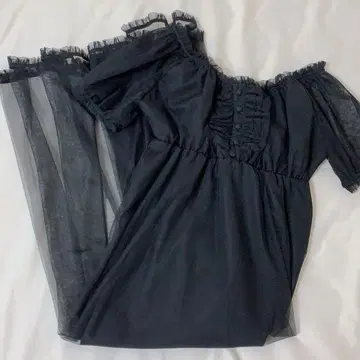 bonbon 튤 롱 드레스