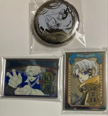 카구라바치 펍 거울풍 아크릴 스티커 실버 캔뱃지 렌 하쿠리