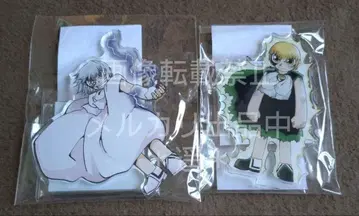 금색의 갓슈!! 컬러링 아크릴 스탠드 2점