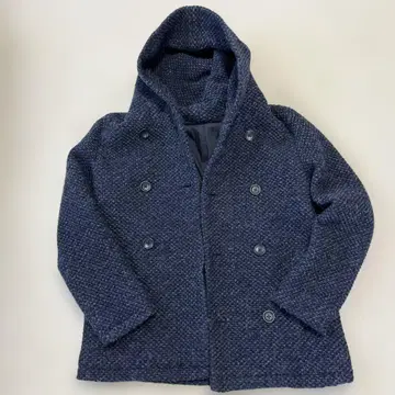 NEWYOKER 다크 네이비 더블 브레스트 코트