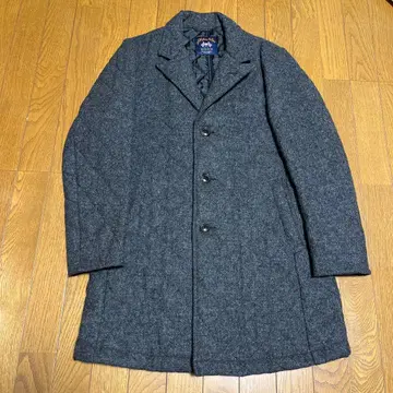 MOON 울 체스터 코트 그레이