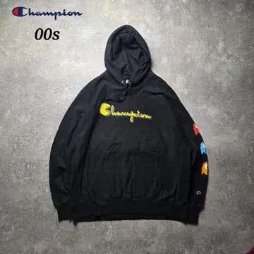 00sChampion 챔피온 팩맨 리버스 위브 후드 맨투맨 블랙