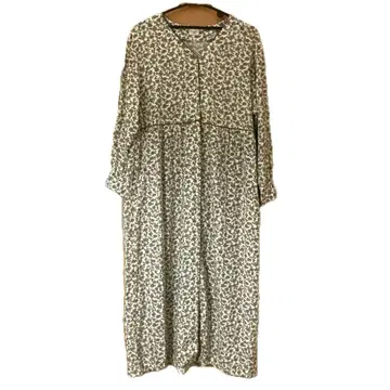 URBAN RESEARCH DOORS 7부 소매 꽃무늬 롱 원피스