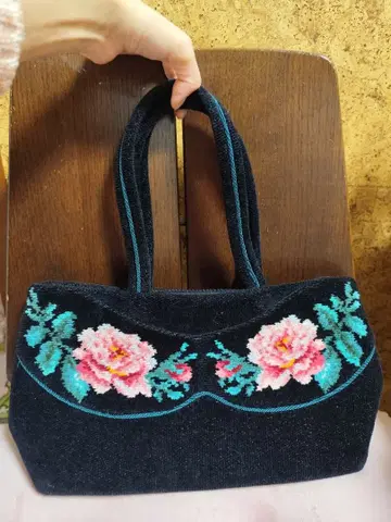 FEILER 꽃무늬 자수 토트백