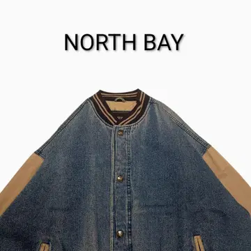 [박스] NORTH BAY 봄버 자켓 데님/베이지 2XL