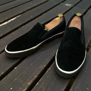 ZARA 블랙 스웨이드 슬립온 [ EU44 ]