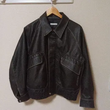 wym-ARTIFICIAL GRAIN FLIGHT BLOUSON-