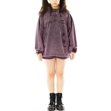 X-girl(엑스걸) ACIDWASHSWEATHOODIE 셋업