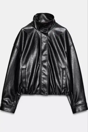 ZARA 페이크 가죽 자켓