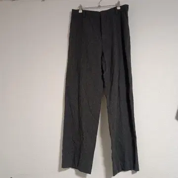 ZARA 그레이 스트레이트 슬랙스 울 혼방