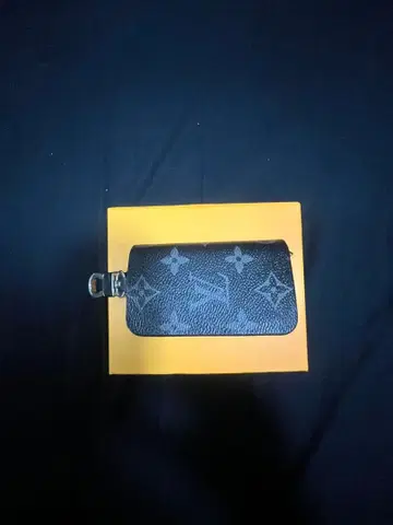 남성용 블랙 가죽 키케이스